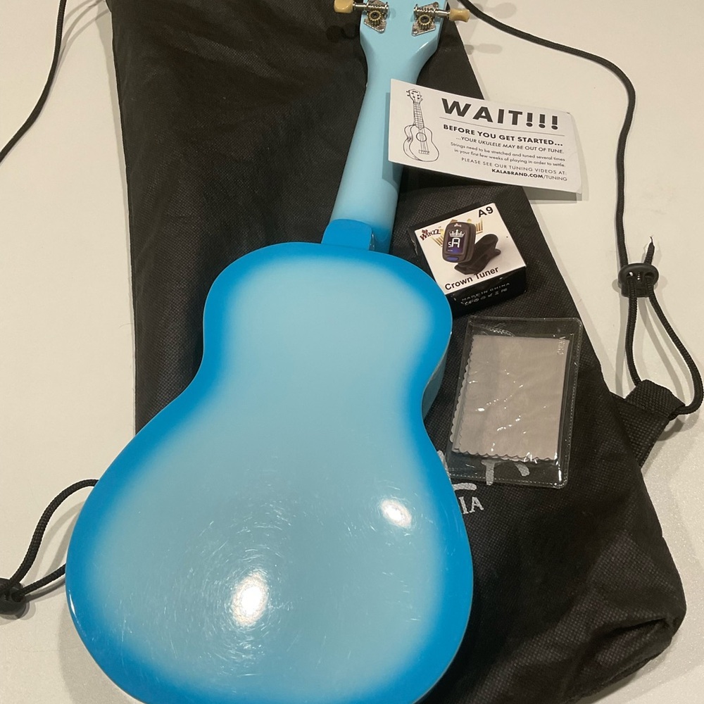 🪴NWT KALA Light Blue Burst Soprano Ukulele - Picture 7 of 8